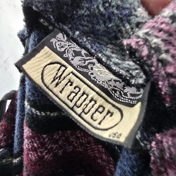 Vintage Southwestern Skirt Womens 29 Medium Maxi Tapestry Blanket Aztec Wrap 90s - Picture 3 of 12